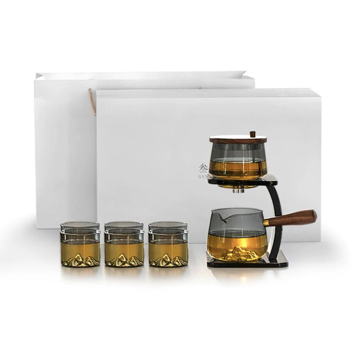 Percolate - 3D mountain semi Automatic teapot set