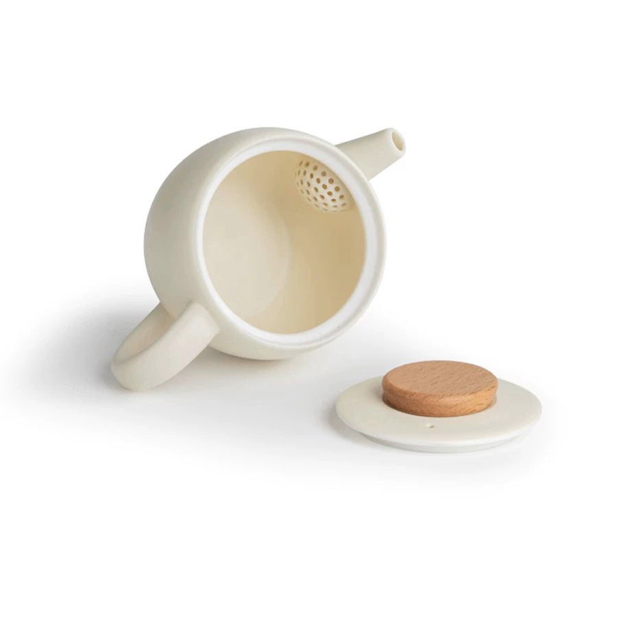 Head in cloud - Boho cream teapot