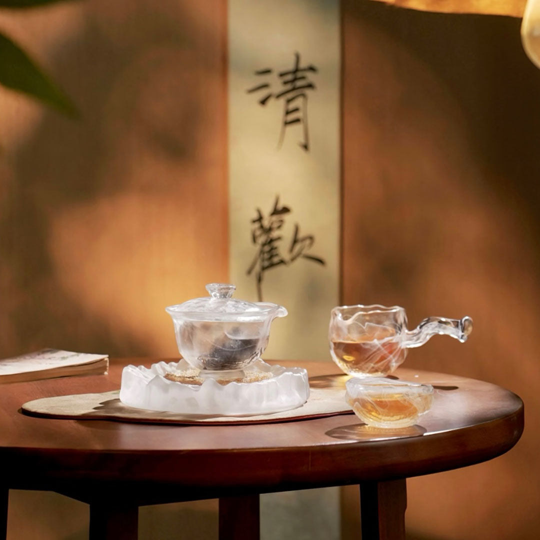 Angle - Hand crafted  Gaiwan tea set - Teaware Space