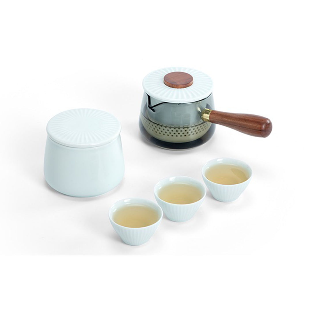 Rainy Soul - portable tea set with container and case