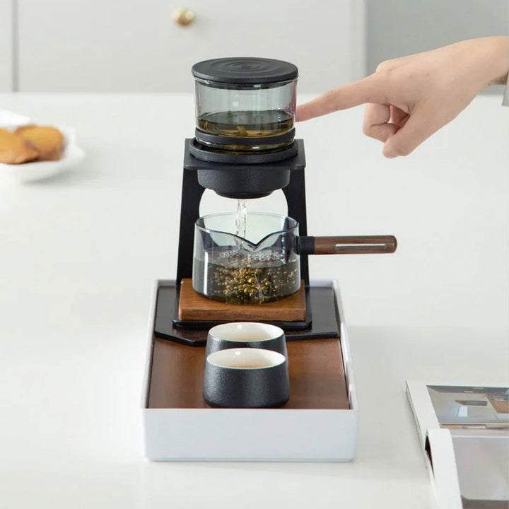 See the mountain - Semi automatic glass tea set | coffee & tea maker | luxury tea gift set