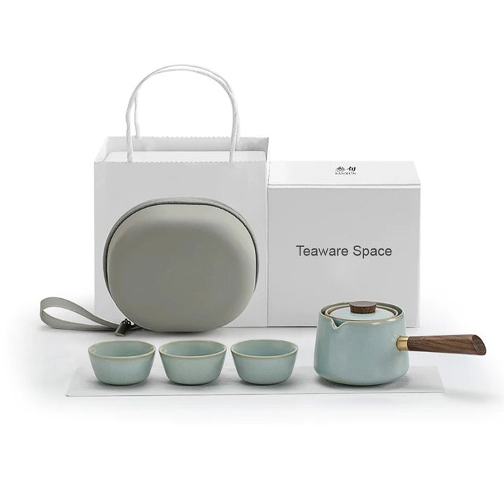 Passion - Unique Minimal Glass tea pot with rotated infuser  | Wedding gift