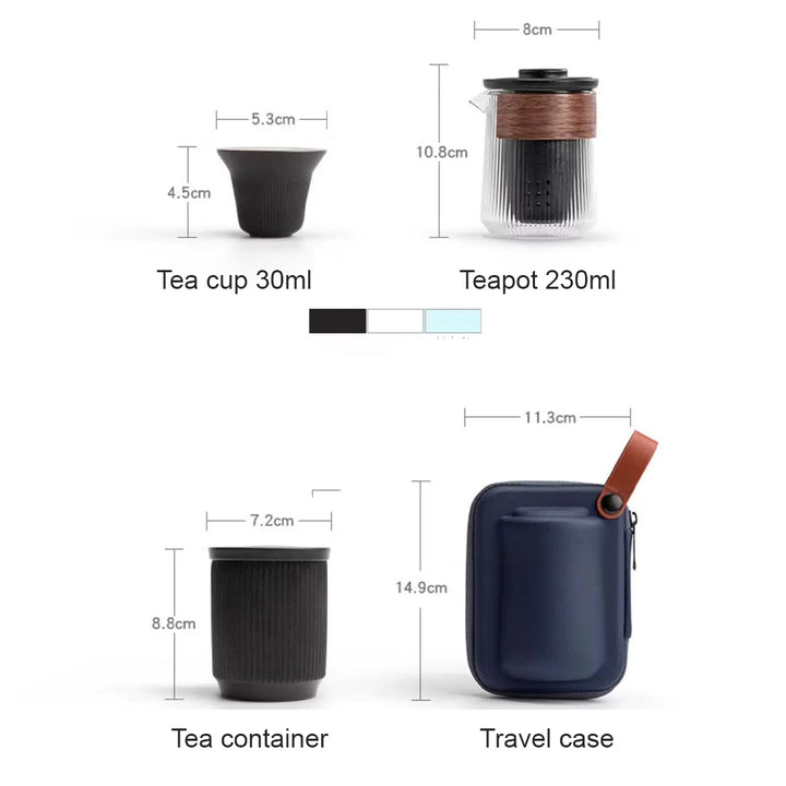 Personalized Travel tea set for two  | Birthday gift ideas - Teaware Space