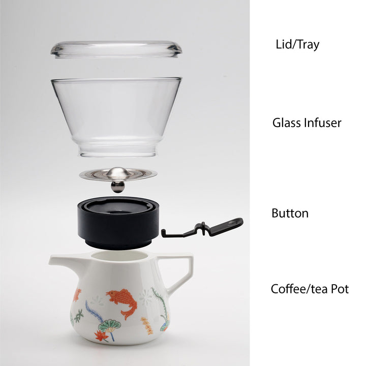 Magical Coffee/Tea maker | 1 teapot 2 cups| Engagement/wedding gift - Teaware Space