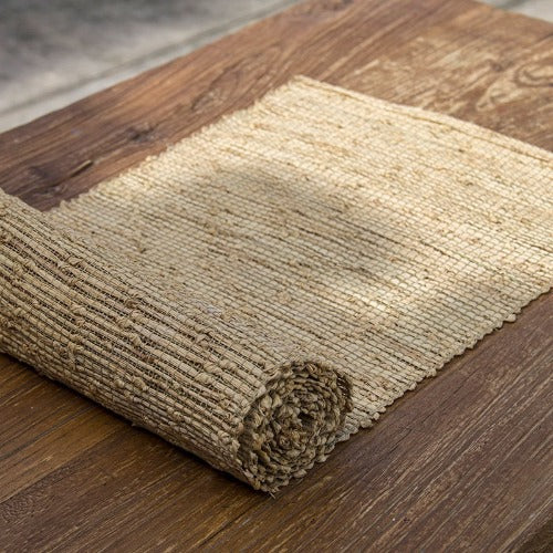 Minimalist natural tea coffee table runner