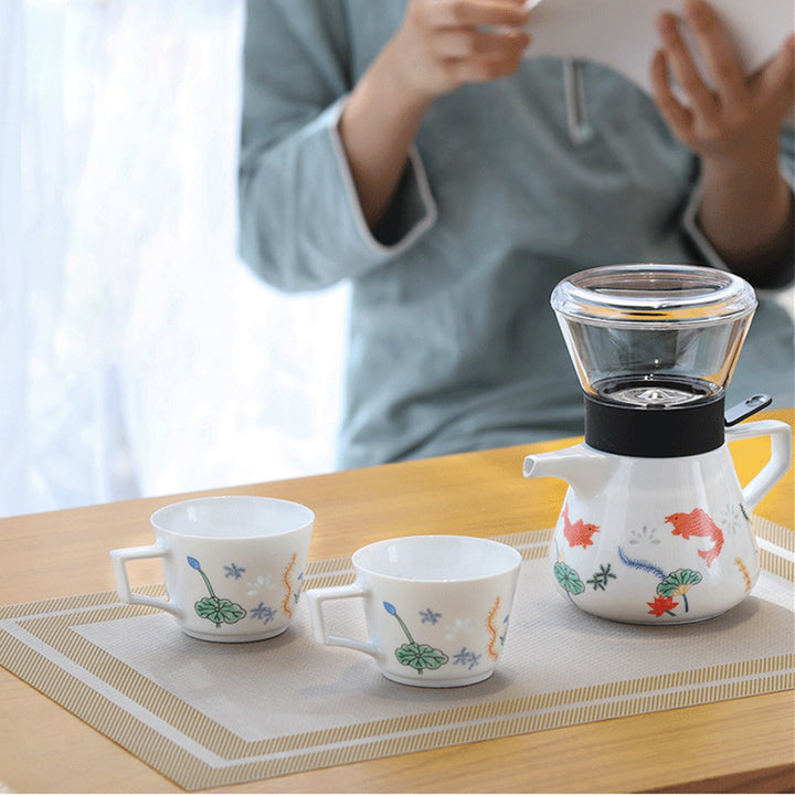 Magical Coffee/Tea maker | 1 teapot 2 cups| Engagement/wedding gift - Teaware Space