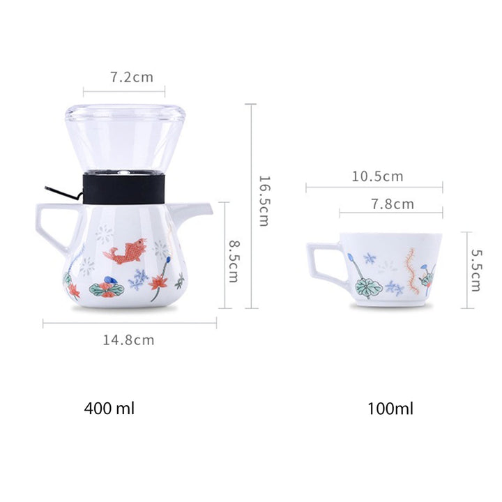 Magical Coffee/Tea maker | 1 teapot 2 cups| Engagement/wedding gift - Teaware Space
