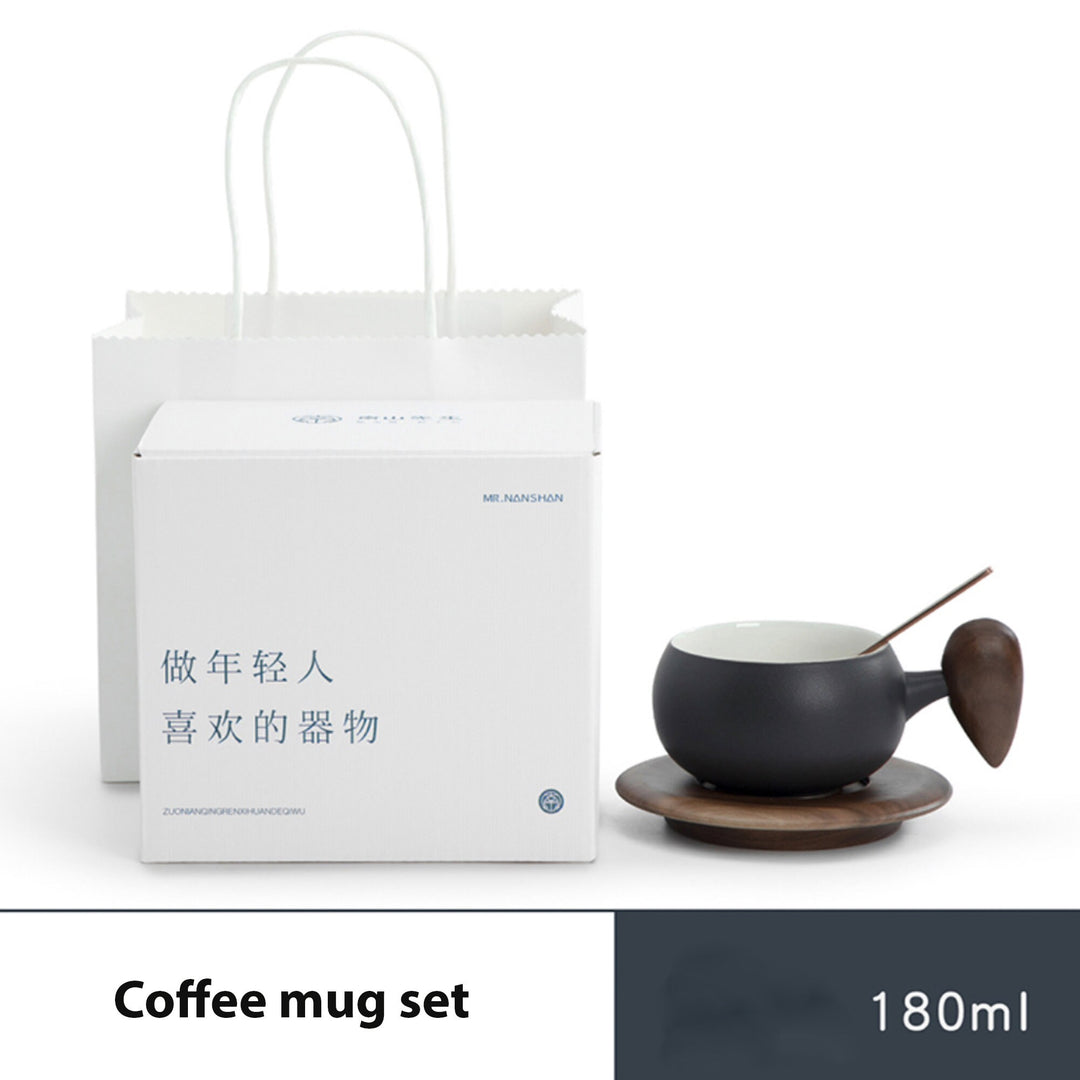 tea cup lover black coffee mug