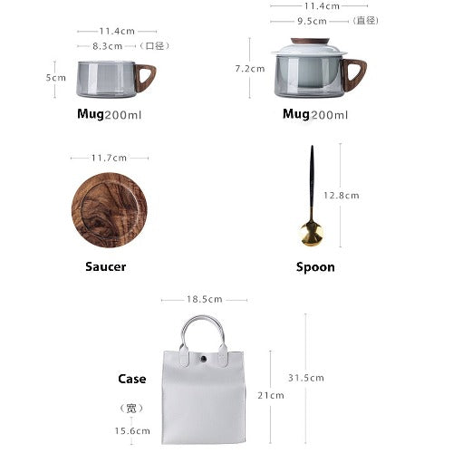 200ml tea mug set