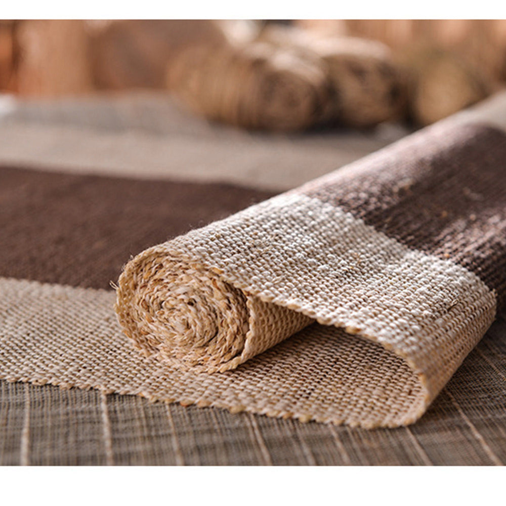 Custom size Hand-Braided  long table runner - Teaware Space