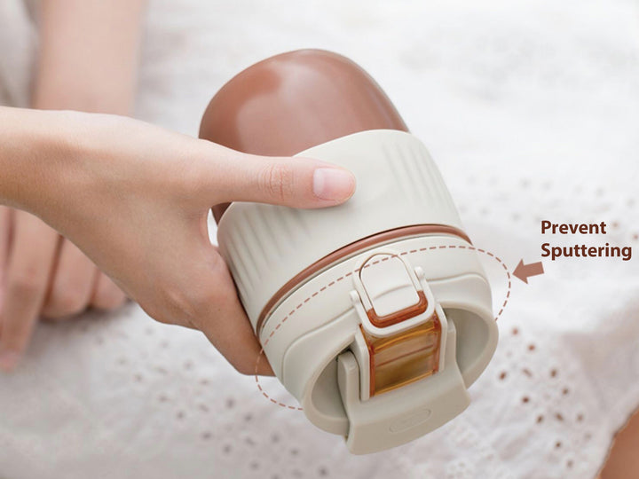 Outdoor 11oz small ceramic Tumbler | Cute Travel Mug with Lid and Straw