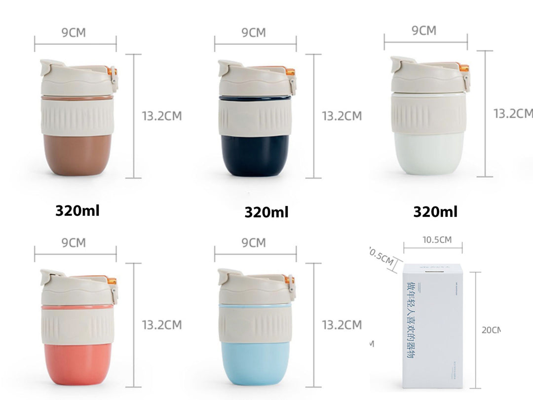 Personalized Multi-colored 11oz travel mug with locker lid - Teaware Space