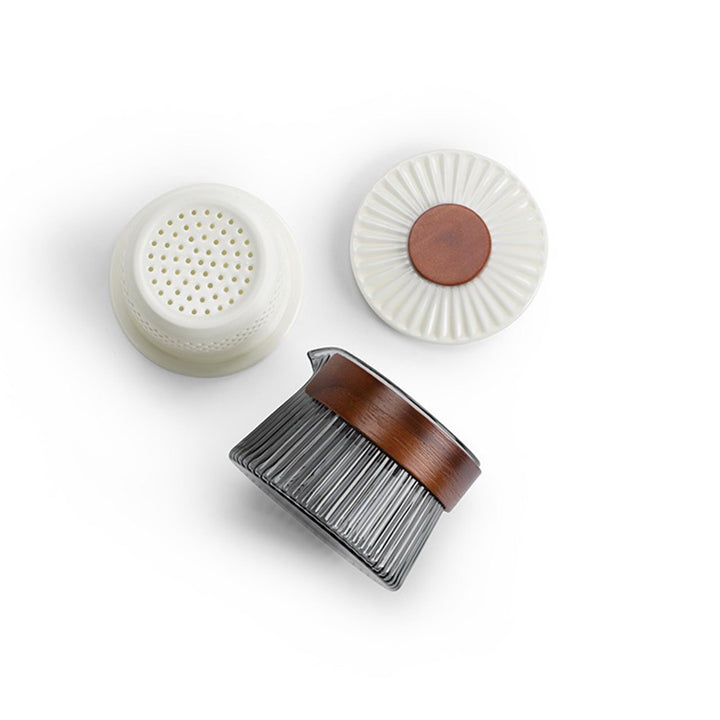 Personalized travel tea set with tray | Gift for couple - Teaware Space
