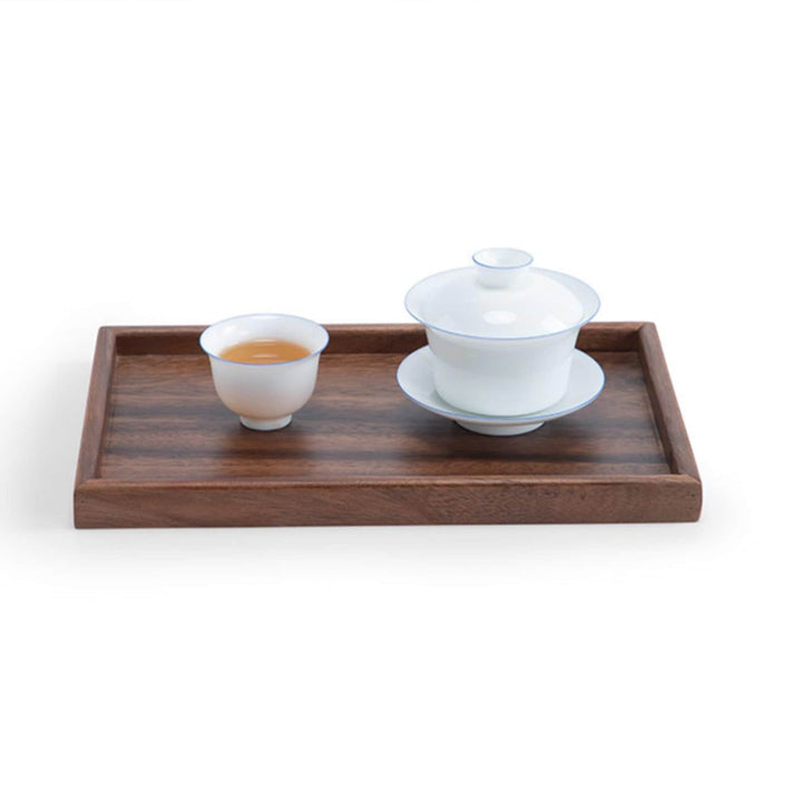 3 sizes - Vintage Walnut wooden tea tray - Teaware Space