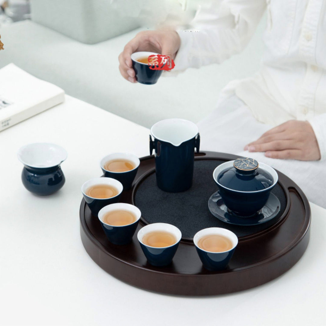 Blue Gaiwan tea set | Wedding/Anniversary/Engagement Gift - Teaware Space