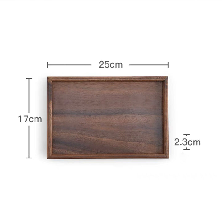 3 sizes - Vintage Walnut wooden tea tray - Teaware Space