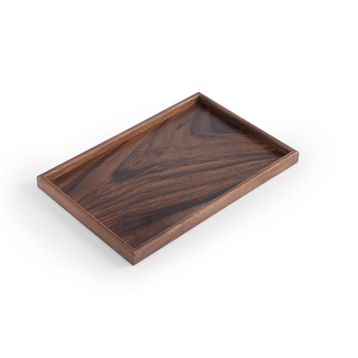 3 sizes - Vintage Walnut wooden tea tray - Teaware Space