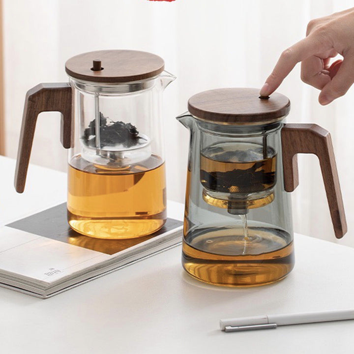 Semi automatic glass teapot | tea gift set