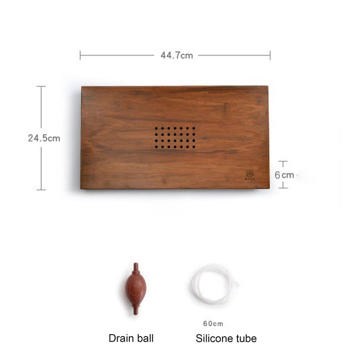 Natural Bamboo  tea tray with water storage - Teaware Space