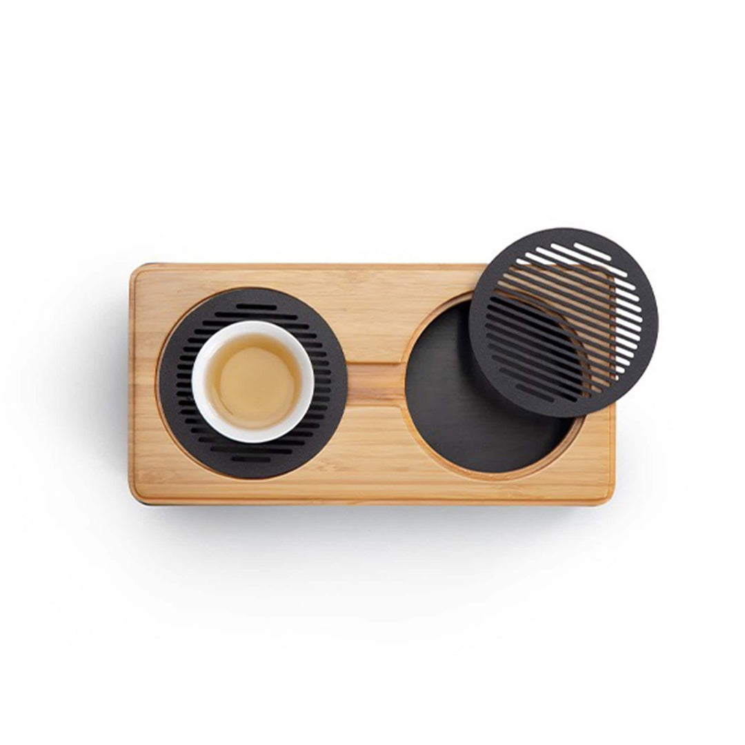 Mimimalist | All-in-one grey tea set with tray