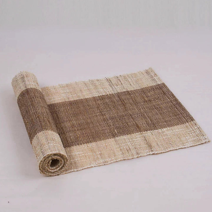 Custom size Hand-Braided  long table runner - Teaware Space