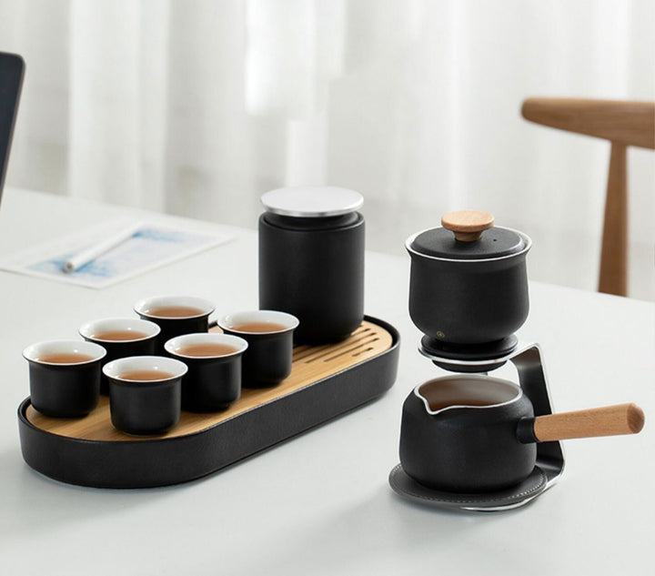 Automatic teapot set with tray - Teaware Space