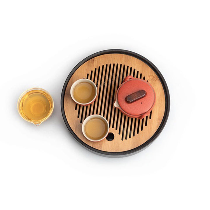 Personalized tea ceremony set with tray
