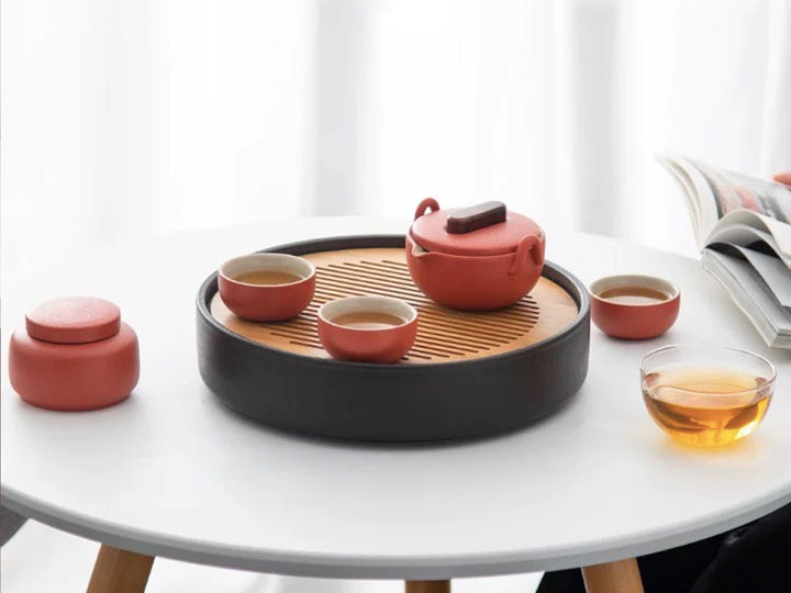 Personalized tea ceremony set with tray
