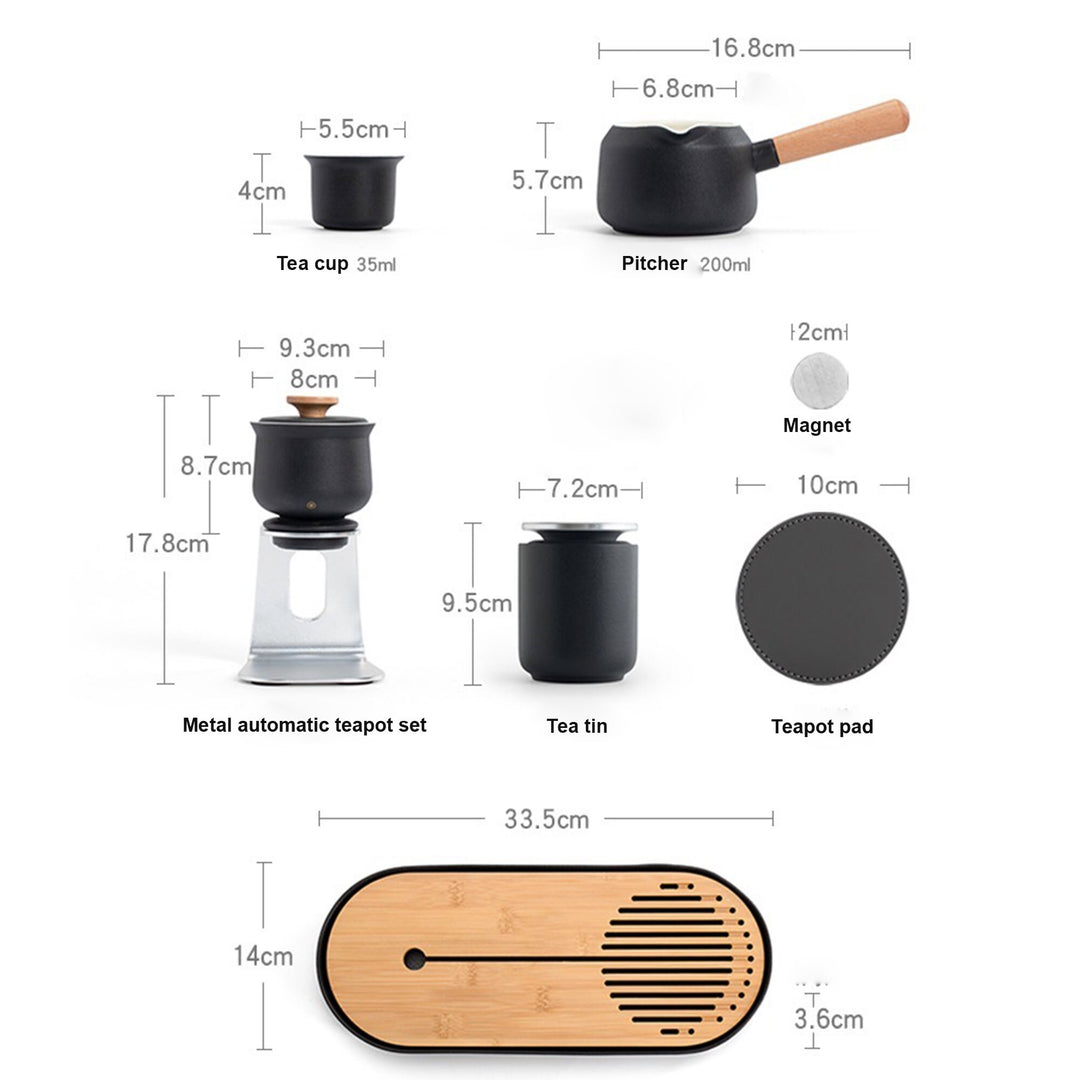 Automatic teapot set with tray - Teaware Space