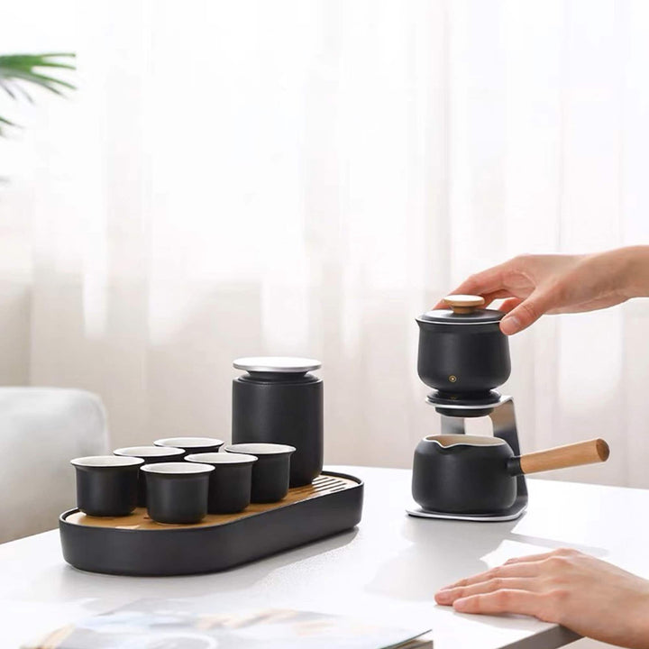 Automatic teapot set with tray - Teaware Space