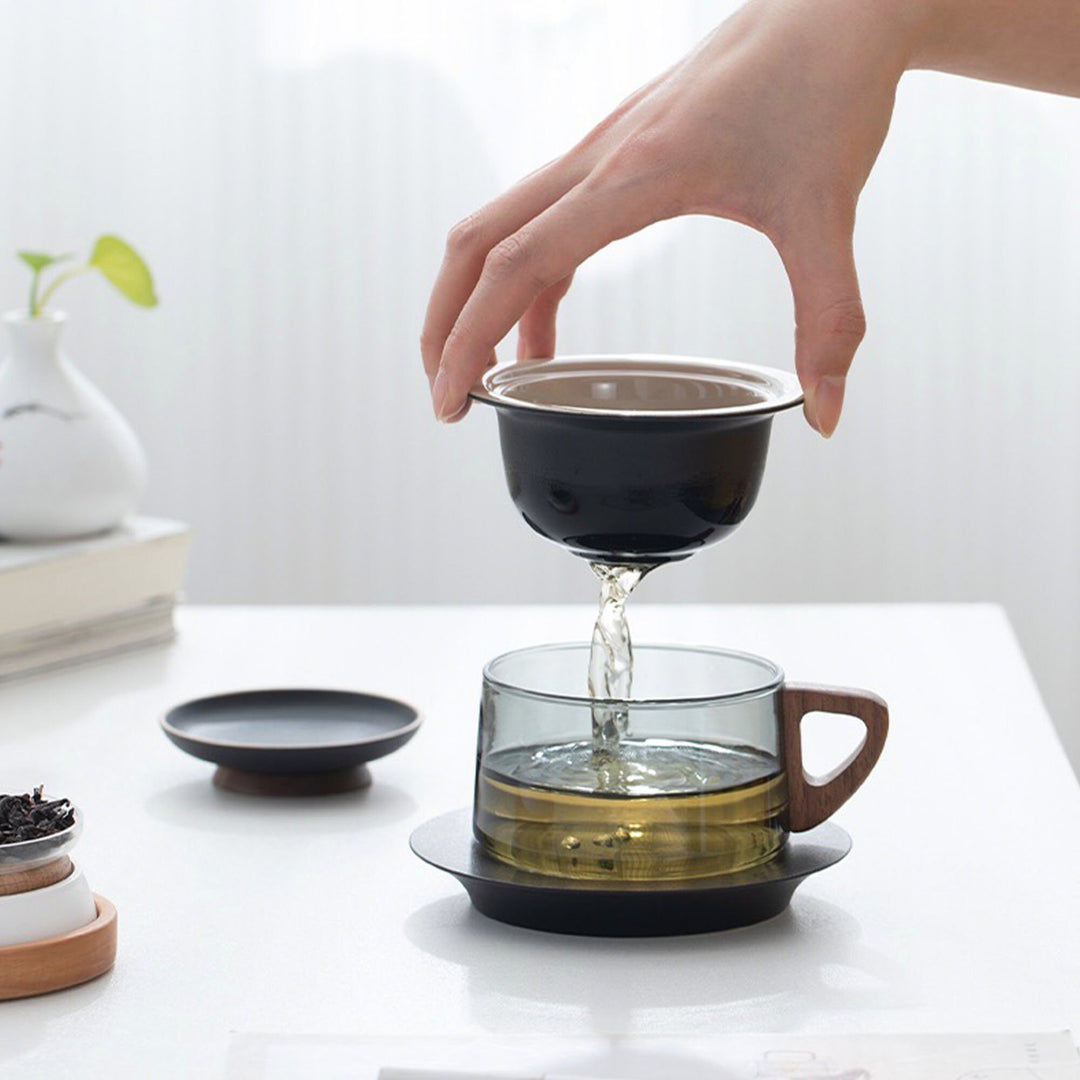 Inner Beast - Glass latte mug for office