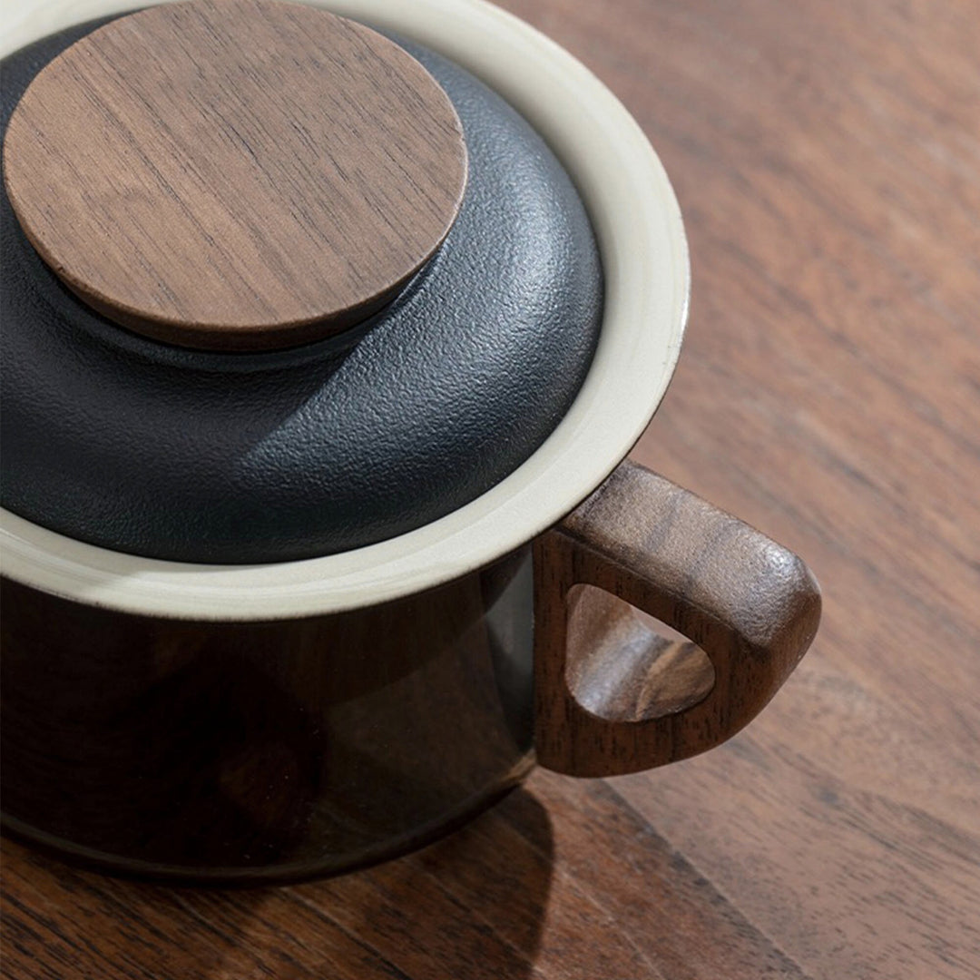 Inner Beast - Glass latte mug for office