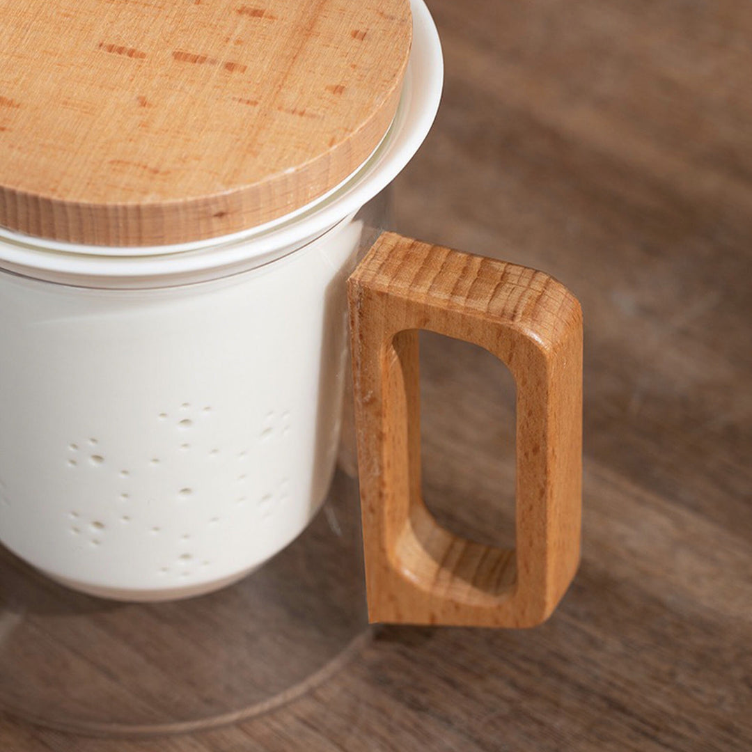 Tea Infusion Mugs | Custom  glass cup with infuser & lid | Birthday gift