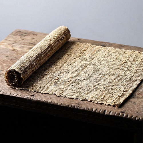 Custom Vintage Hand braided Natural Jute Linen Table runner boho - Teaware Space