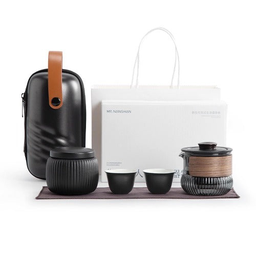 Travel tea set for two