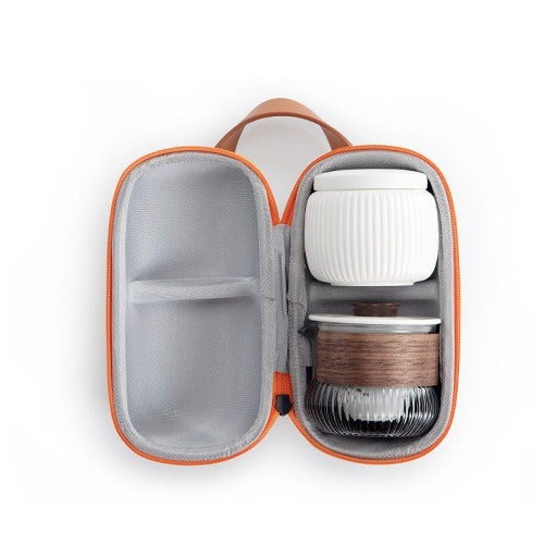 all-in-one tea set | travel tea set for one. office tea maker