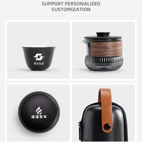 Custom name logo service for tea set