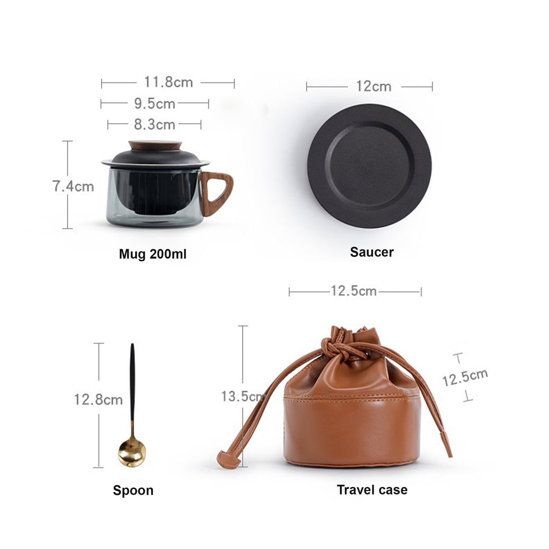 Inner Beast - Glass latte mug for office