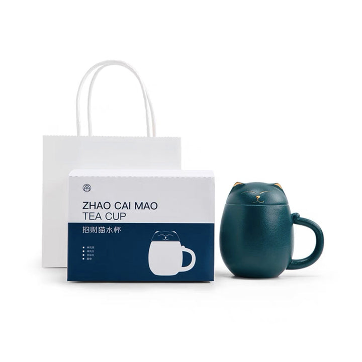 Cadeau personnalisé pour les amoureux des chats | tasse de chat coupe porte-bonheur