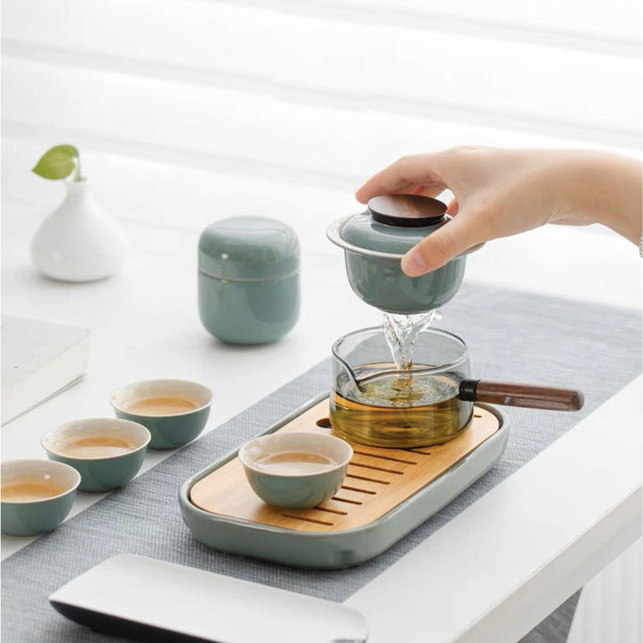 Simple joy - Boho afternoon tea set with tray