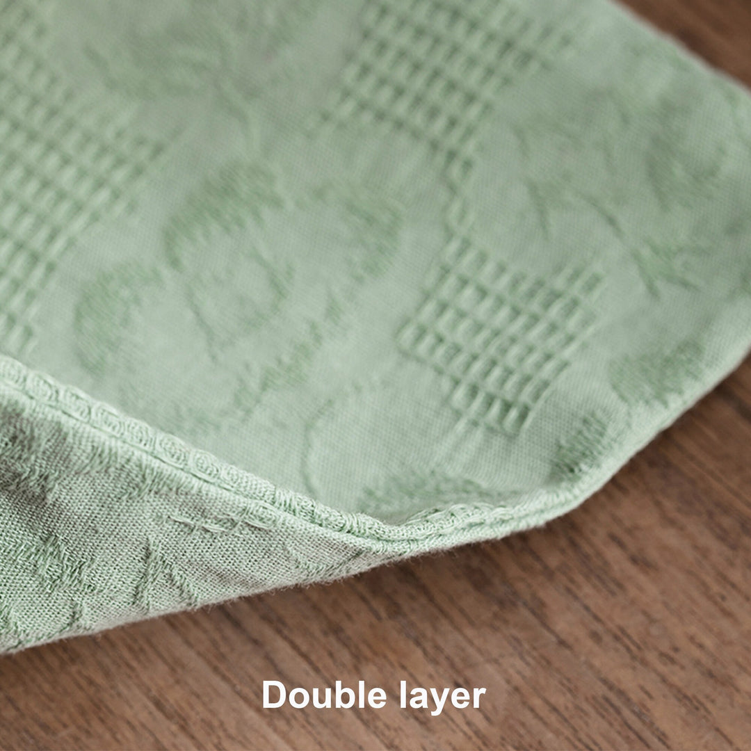Torchon en lin confortable avec boucle ensemble de 3 | Mousseline de coton doux double couche / Texture de style simple minimaliste | Nouveau cadeau de pendaison de crémaillère à la maison