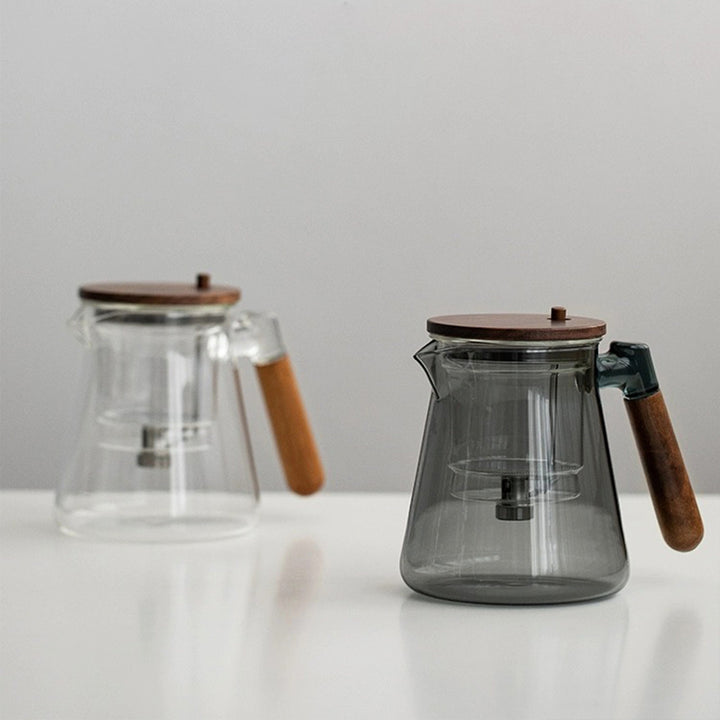Automatic Glass Teapot with infuser | Press type tea cup - Teaware Space