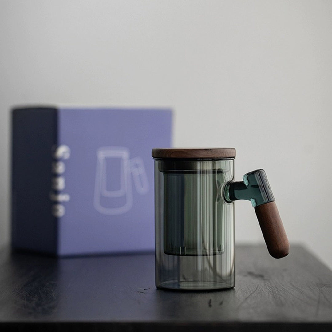 Gift for him - tea cup with filter and lid