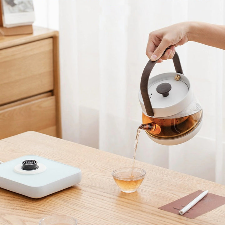 Cozy Electric Glass tea kettle with temperature control - Teaware Space