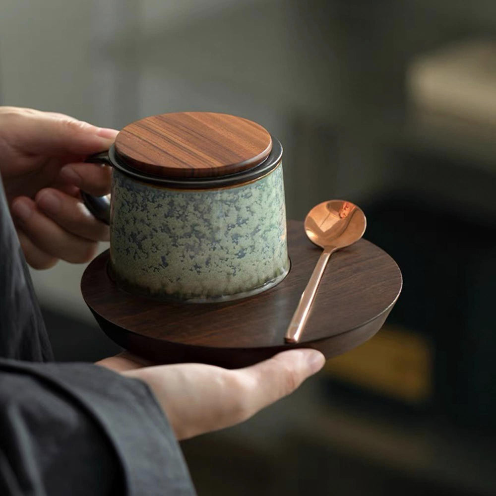 Espresso cup with saucer | 5.7oz tea mug with infuser - Teaware Space