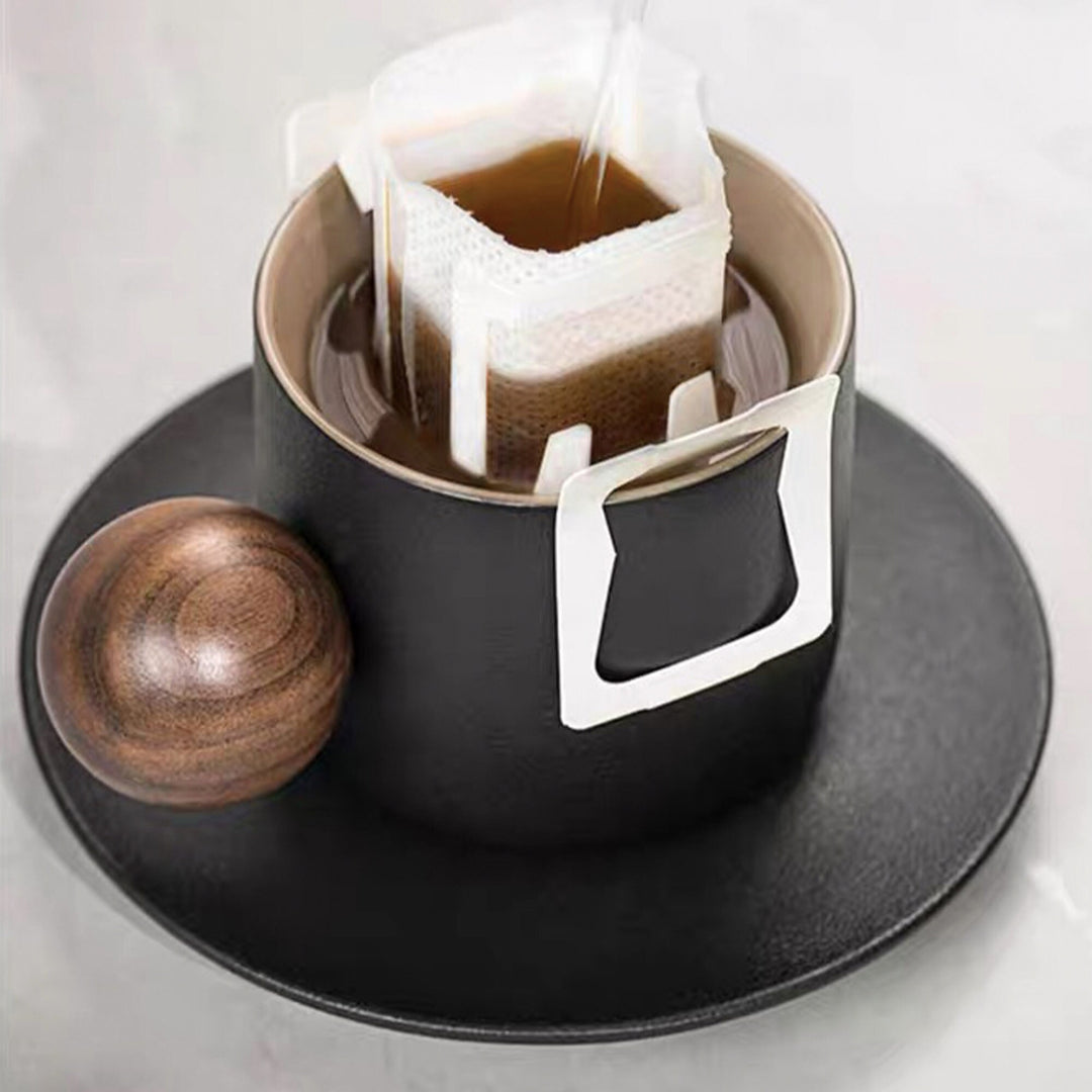Christmas Cozy coffee/tea Mug set | 6oz espresso cup with saucer | New Year Gift