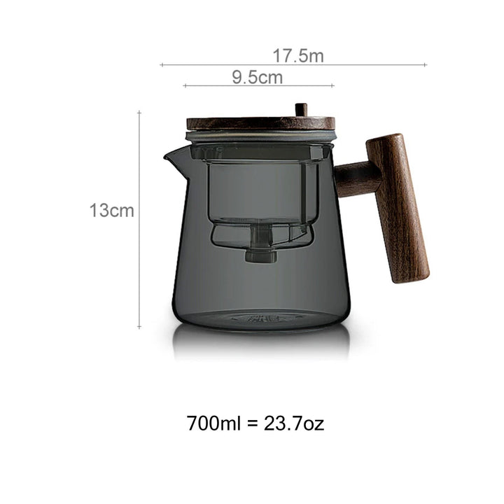 Multi-options Boho 23.7oz semi automatic glass teapot | tea gift set - Teaware Space