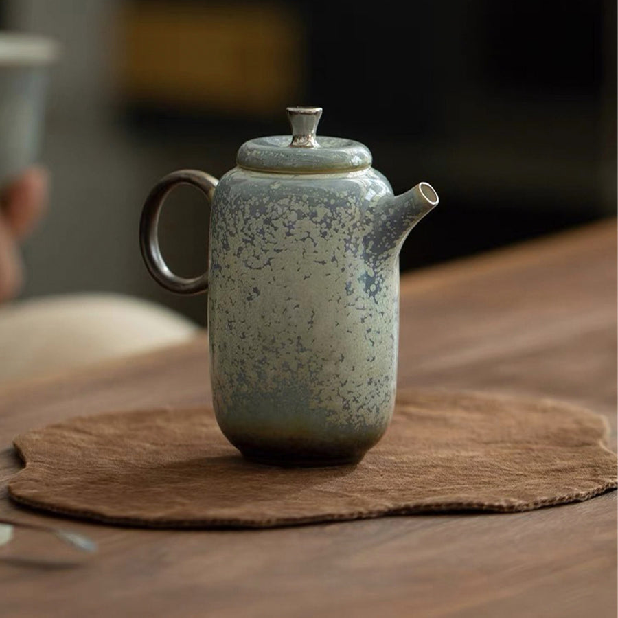 Vintage 4.4oz elegant teapot with infuser | kungfu tea maker - Teaware Space