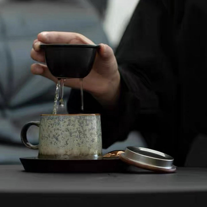 Espresso cup with saucer | 5.7oz tea mug with infuser
