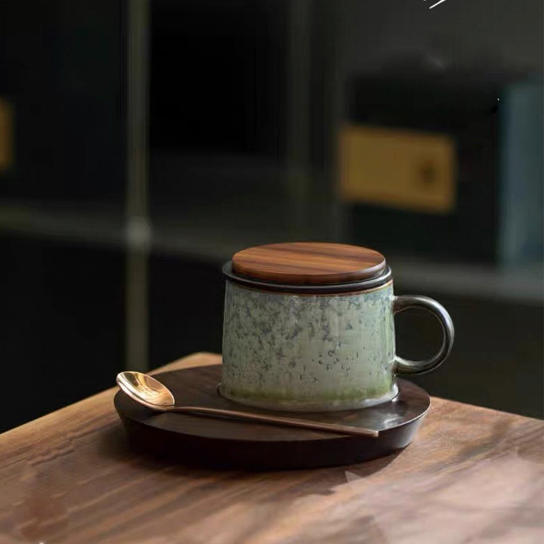Espresso cup with saucer | 5.7oz tea mug with infuser - Teaware Space
